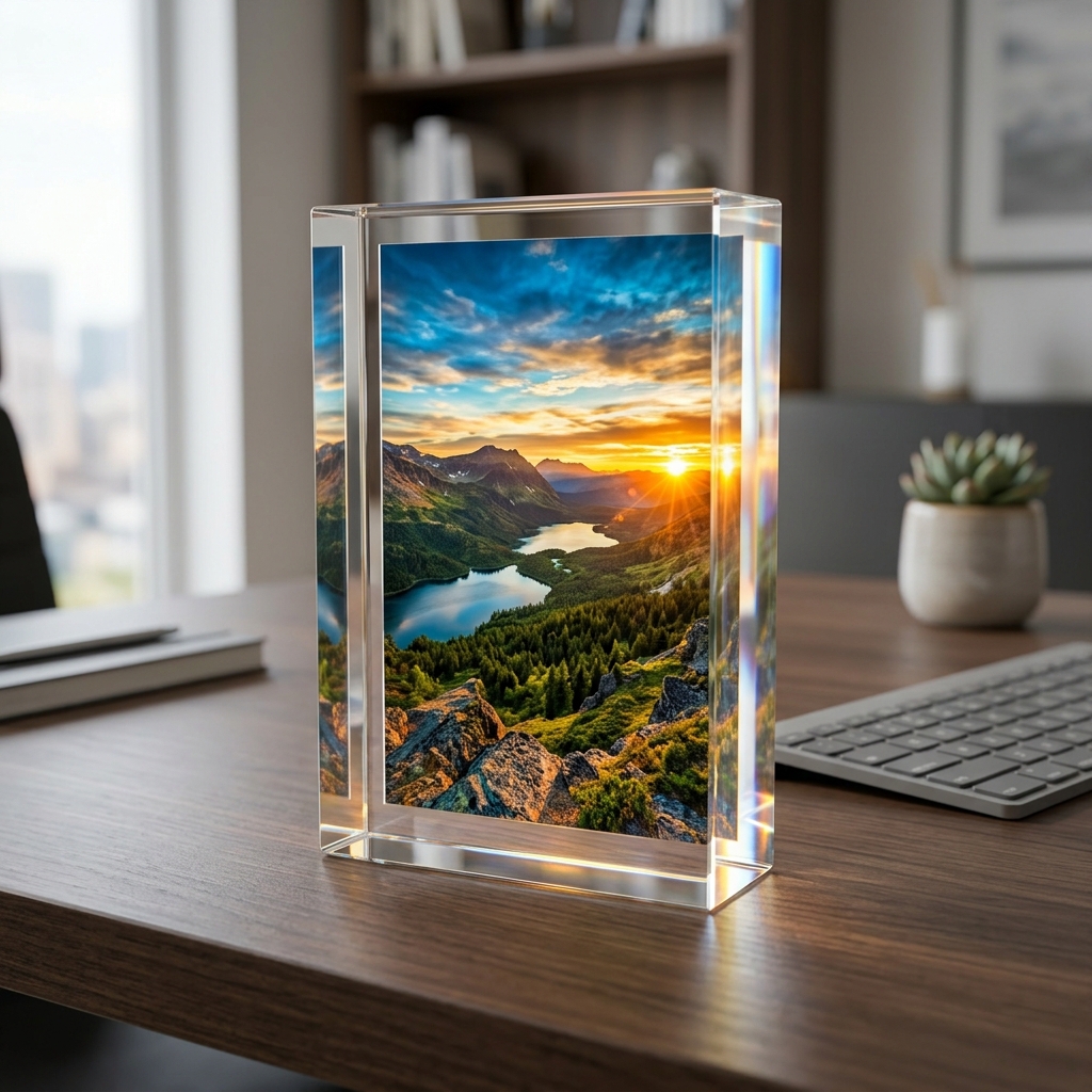 Acrylic Crystal Photo Block